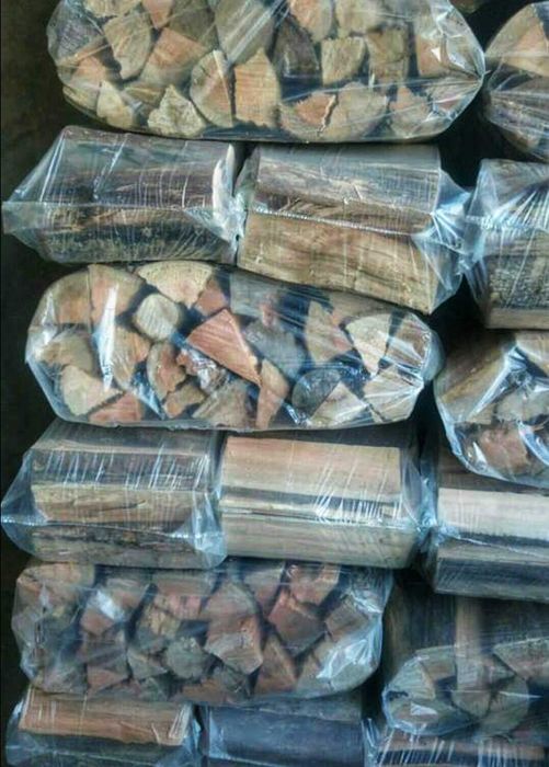 Lenha totalmente seca-Sacos de 15kg