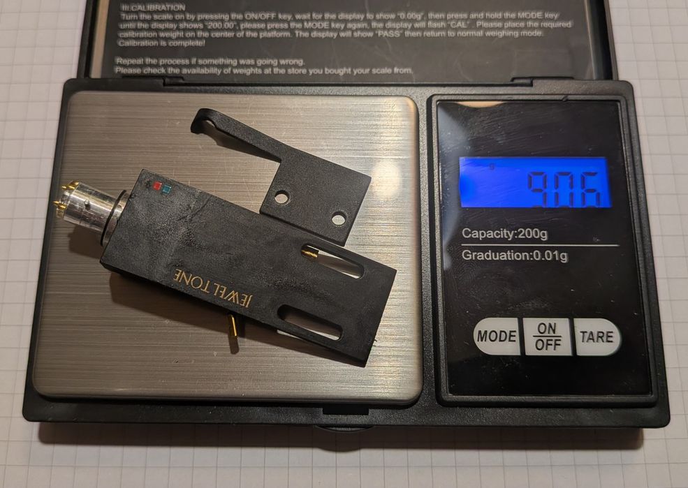 Headshell koszyk gramofonowy Jeweltone Magnesium MG-704