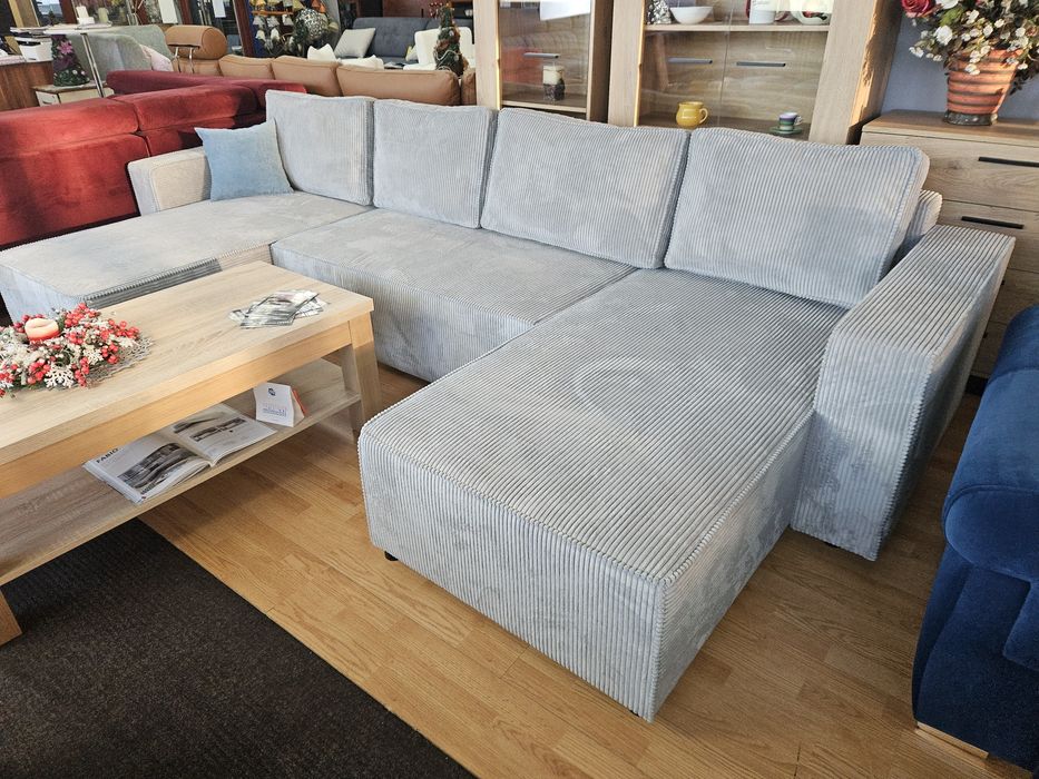 Narożnik  U  Rik XXL 338 x 170x170  szary menchester