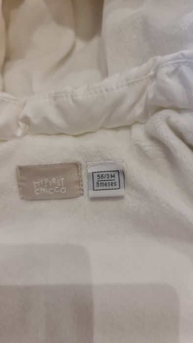 Kombinezon zimowy My First Chicco rozm. 56 kolor biały, nowy