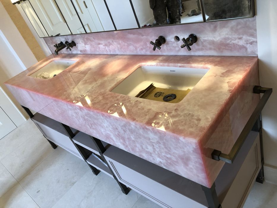 Marmore rosa lavatorio