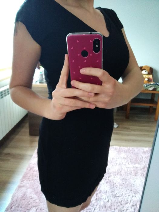 Nowa czarna sukienka/tunika M/L