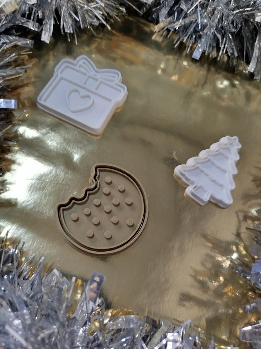 Conjunto cortadores de bolachas/biscoitos Natal - novos