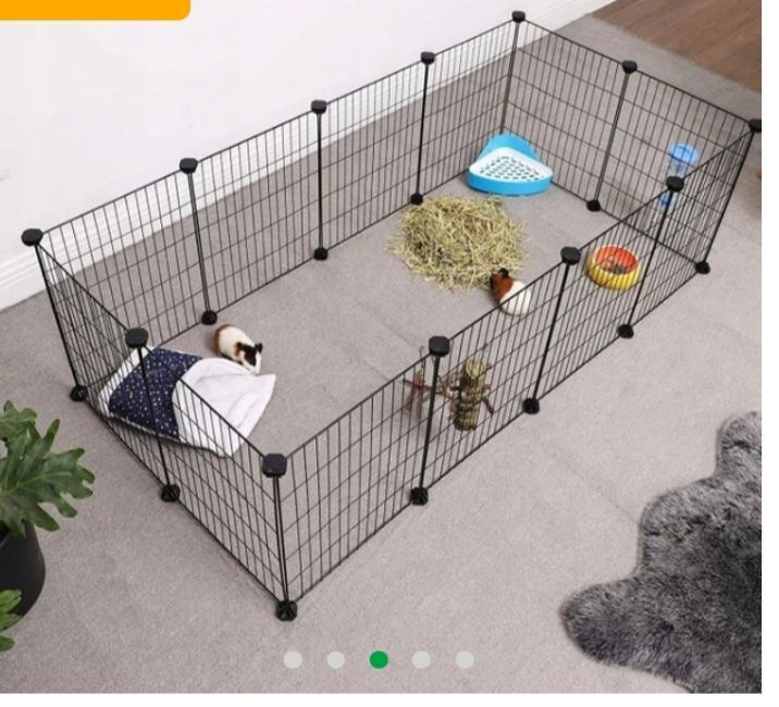 Манеж-клітка трансформер Songmics 12 панелей розміри однієї 35×45см