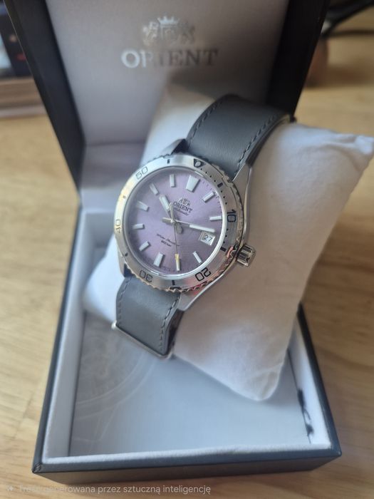 Orient Mako 40 purple zegarek automatyczny  szafir
