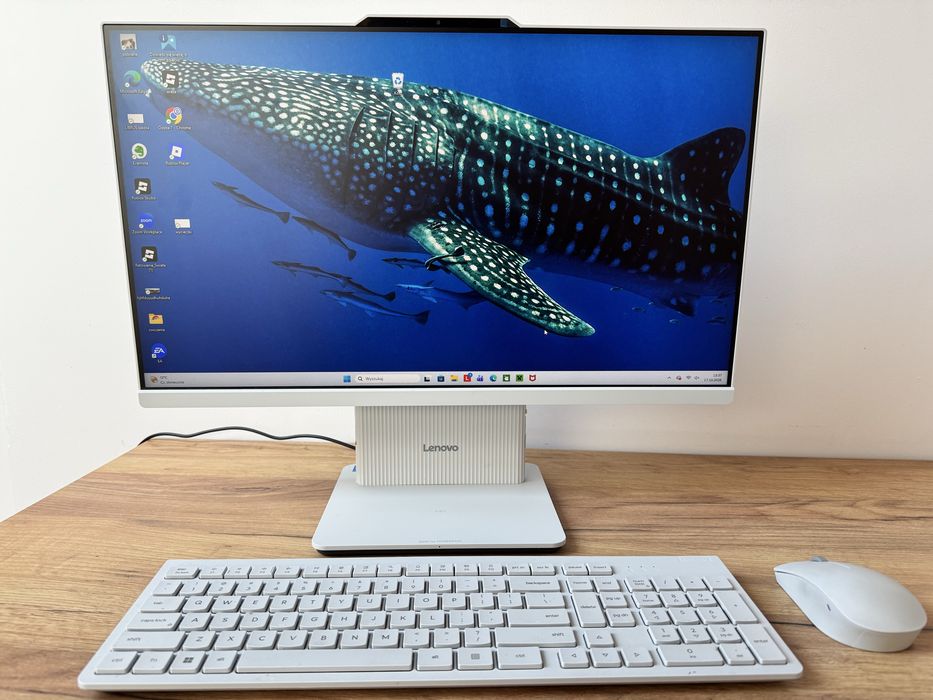 Lenovo IdeaCentre AIO 24IRH9 – i5, 16 GB RAM, 512 GB SSD – biały – stan idealny