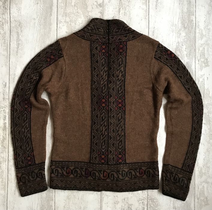 Sweter Cardigan Hess Natur 100% Alpaka 38/40 Vintage 90’ Idealny !