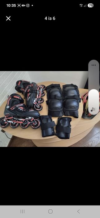 Продам ролики ,наколінники, шолом
