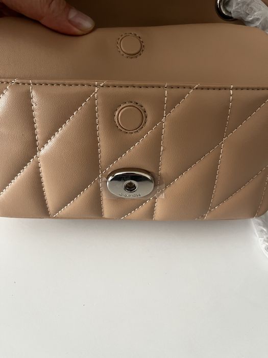 Mala de couro natural Coach