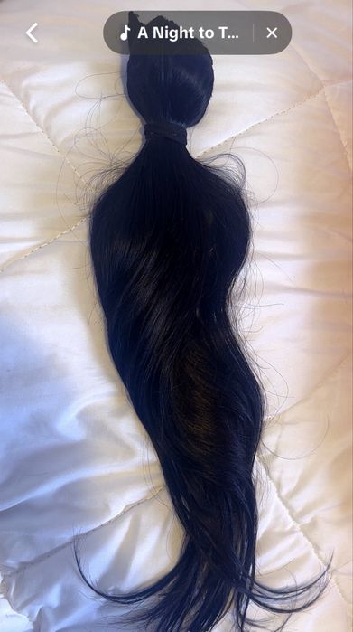 Cabelo humano 47 cm 150 gramas escuro