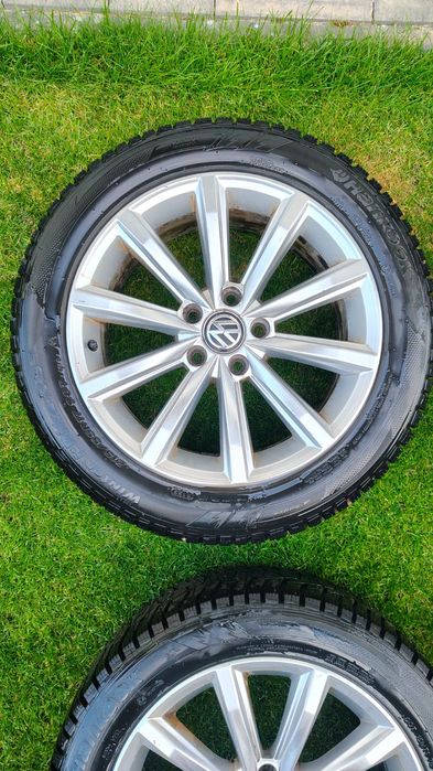 Alufelgi VW koła zimowe opony 215/55R17 Hankook Passat Arteon Golf