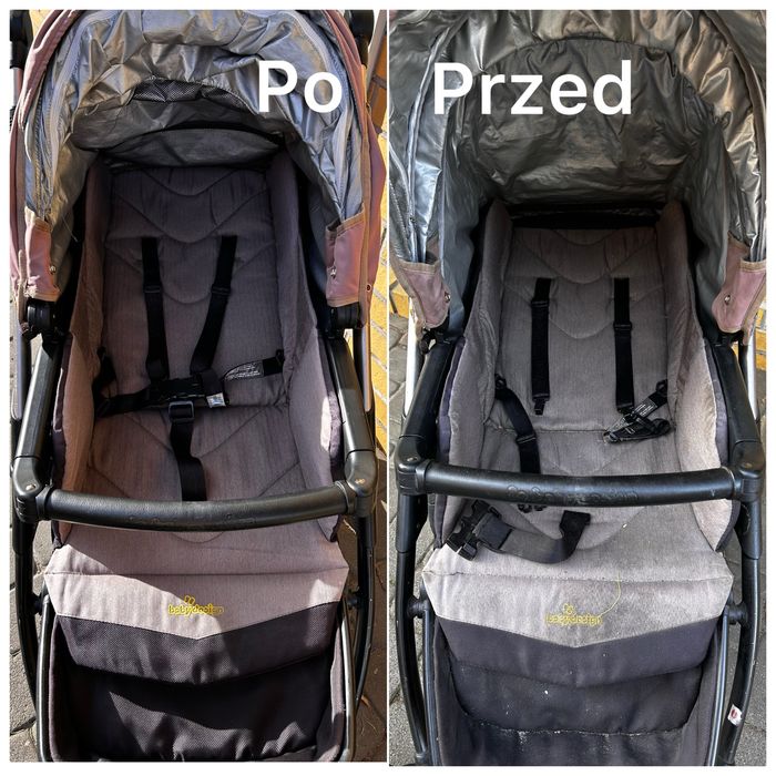 Pranie wózków dziecięcych, fotelików dziecięcych, przyczepek