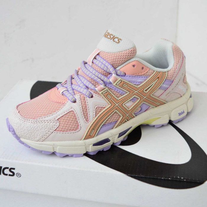 Asics gel-kahana 8 Beige Pink бежеві з пудровим кросівки жіночі асікс асикс кроссовки кросовки