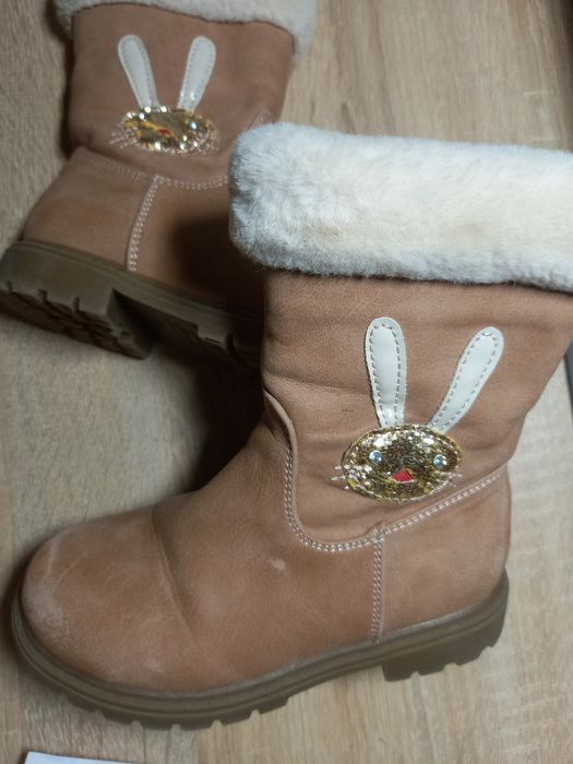 Теплые сапоги для девочки