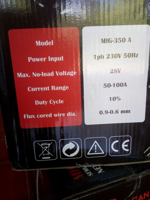 Aparelho de soldar Semi Automático 300a sem gás NOVOS