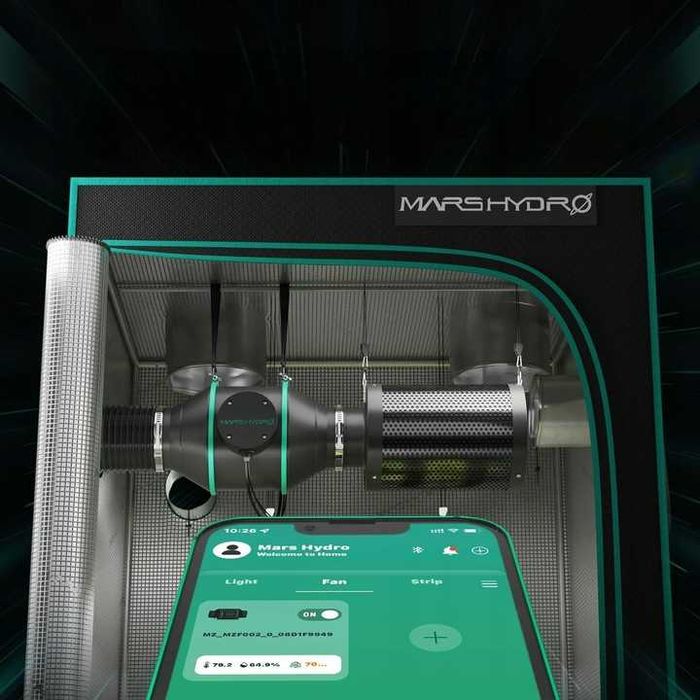 MARS HYDRO – Wentylator kanałowy 4” z kontrolerem temperatury (EC)