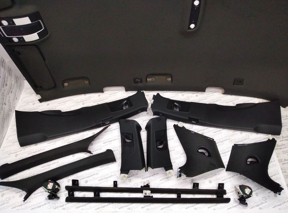 Потолок черний Стойки Салон Обшивка Audi Q7 / Ауди Ку7 / АудiКю7