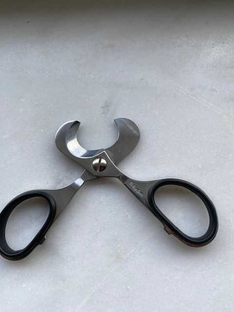 Tesoura corta charutos em aço inox, marca Big Ben