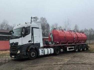 Zestaw Mercedes Benz Actros + nowa Cysterna asenizacyjna