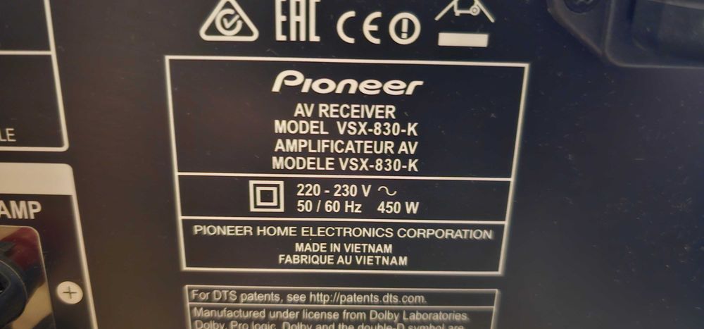 Amplituner Pionier VSX-830-K