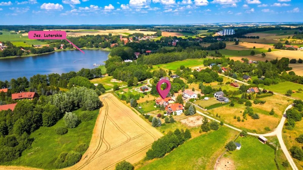 Wyjątkowy dom 100 m od Jeziora Luterskiego, 171,88 m², Działka 1328 m²