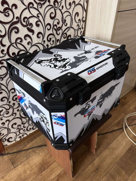 Кофр мото ендуро алюміній якість і розмальовка суперРозмір 460*400*330