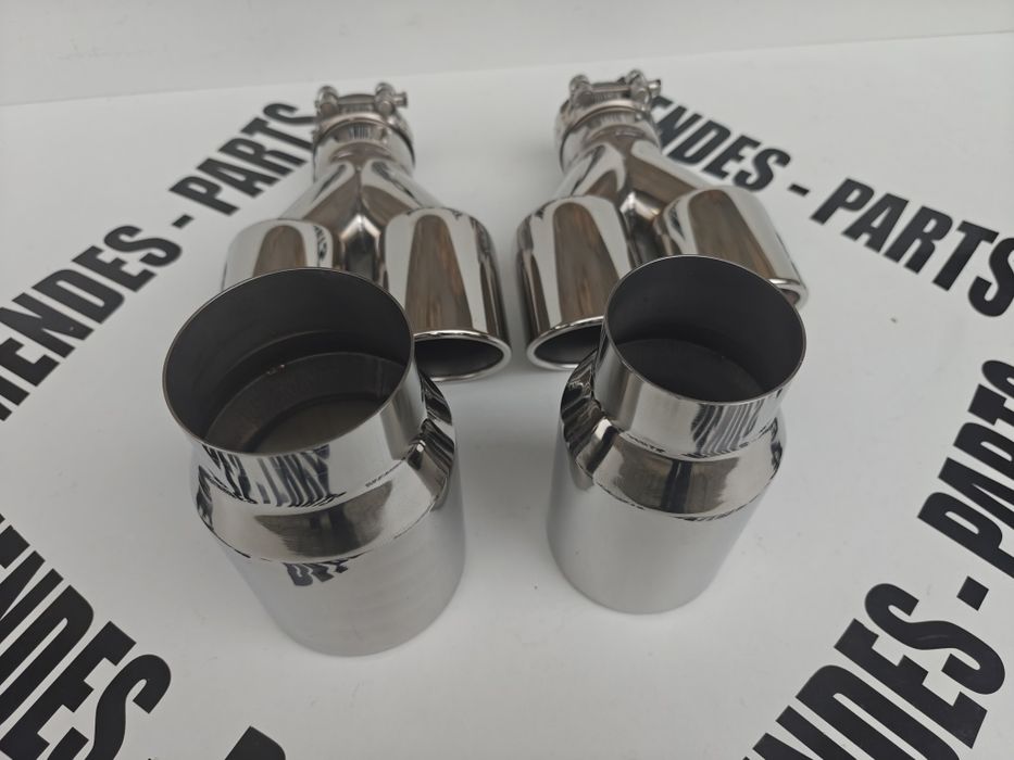 Ponteiras inox auto individual e duplas