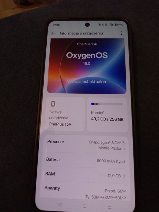 Oneplus 13r 12/256 idealny