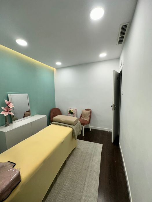 Sala em salão de beleza