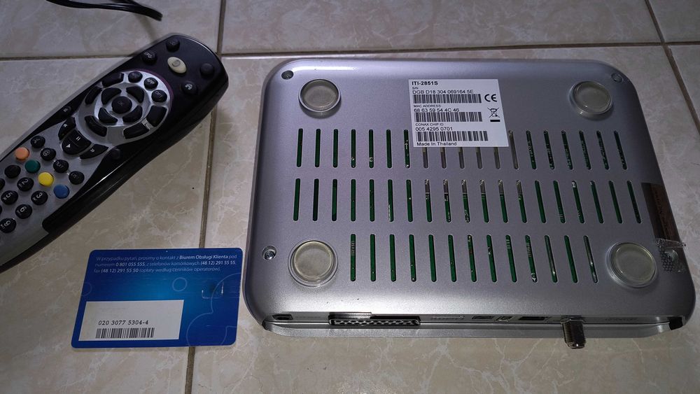 Dekoder ITI-2850ST do Telewizji na Kartę (TNK) HD