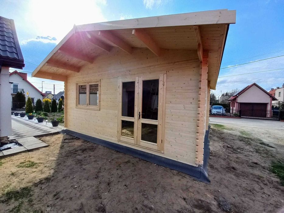 Drewniany domek letniskowy Majka 6x6 32m2 ROD ośrodek wczasowy działka