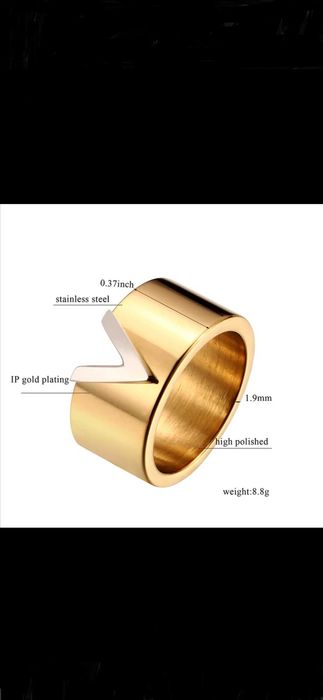 pierścionek złoty lv