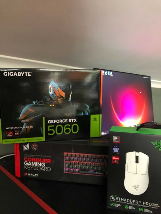PC Gaming Completo RTX 5060 + 32GB RAM + Monitor 240Hz + RATO E TECLADO INCLUIDO