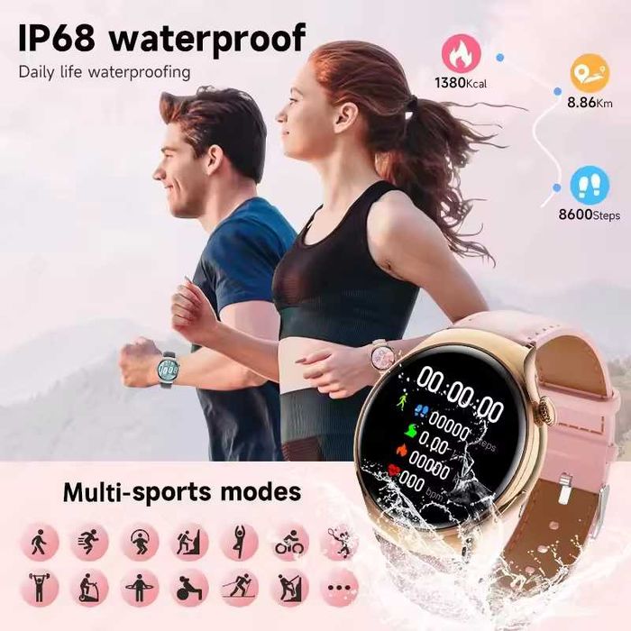 Женские смарт часы: DT WATCH 4 mini. NFC.GPS.Градусник.Сахар в крови.