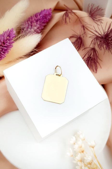 Złota zawieszka blaszka