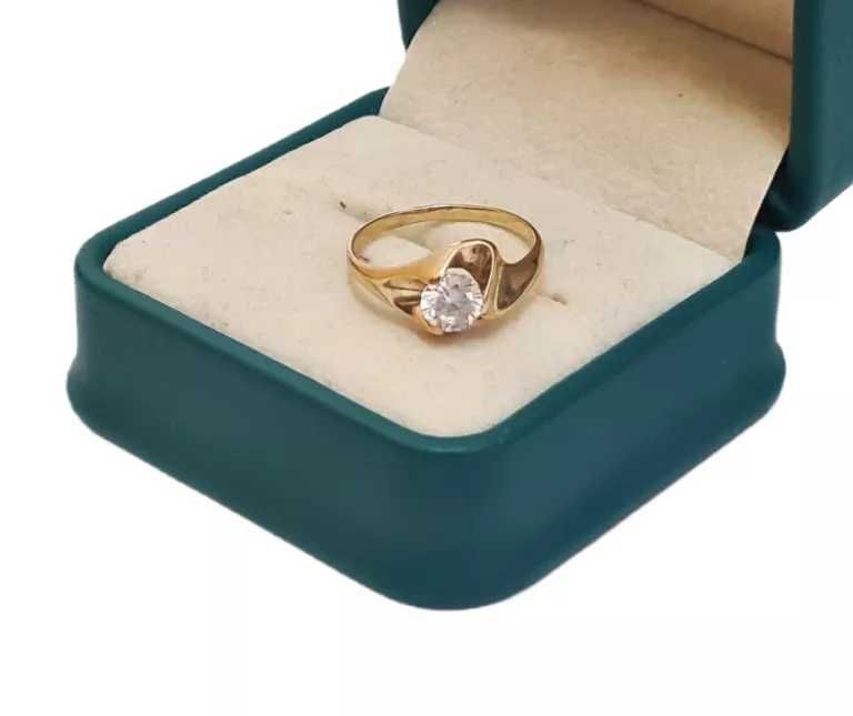 cudowny złoty pierścionek  OCZKO 1,86G P585 R13