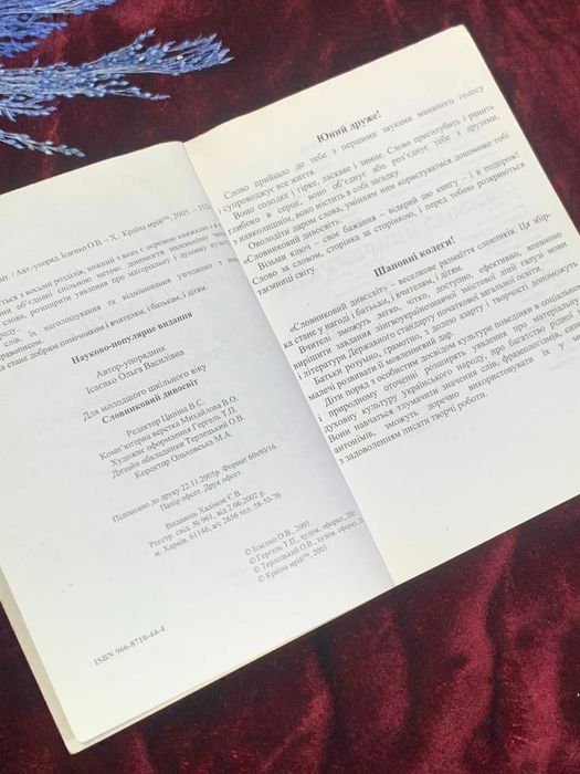 Книга тлумачний словник для дітей «Словниковий дивосвіт», 2006 рік,