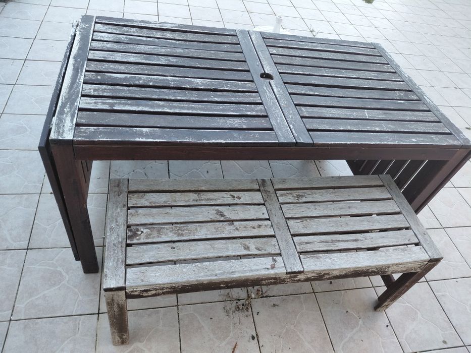 Mesa de Rua com bancos corridos