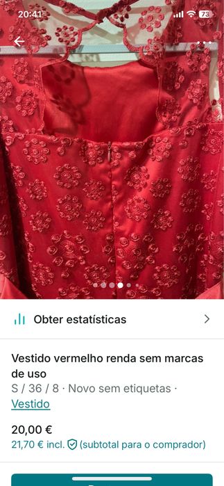 Vestido cerimonia novo renda