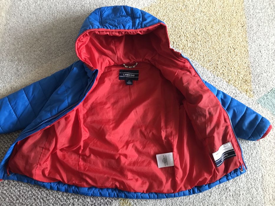 Kurtka Lands’end przejsciowa pikowana rozm 86 - 1,5-2 lata