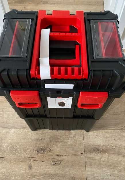 Nowa Mocna XXL 3w1 Skrzynka Narzędziowa Na Kółkach Budowa Garaż+GRATIS