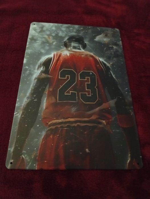 Tablica metalowa do powieszenia Michael Jordan 30x20 cm