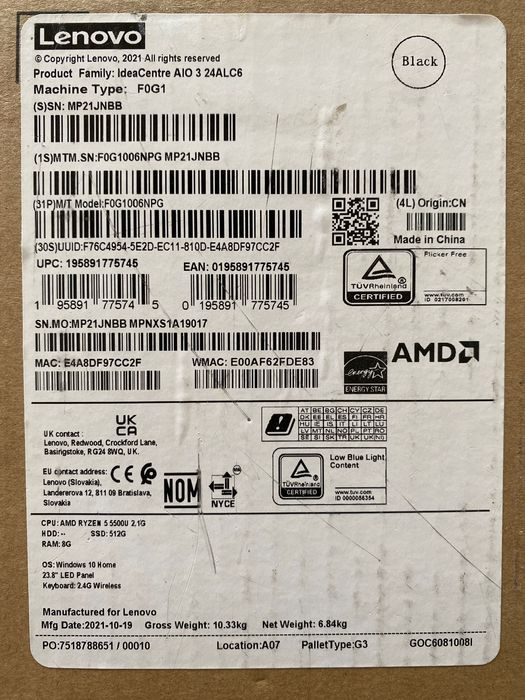 Desktop Lenovo AIO 3 - Novo!