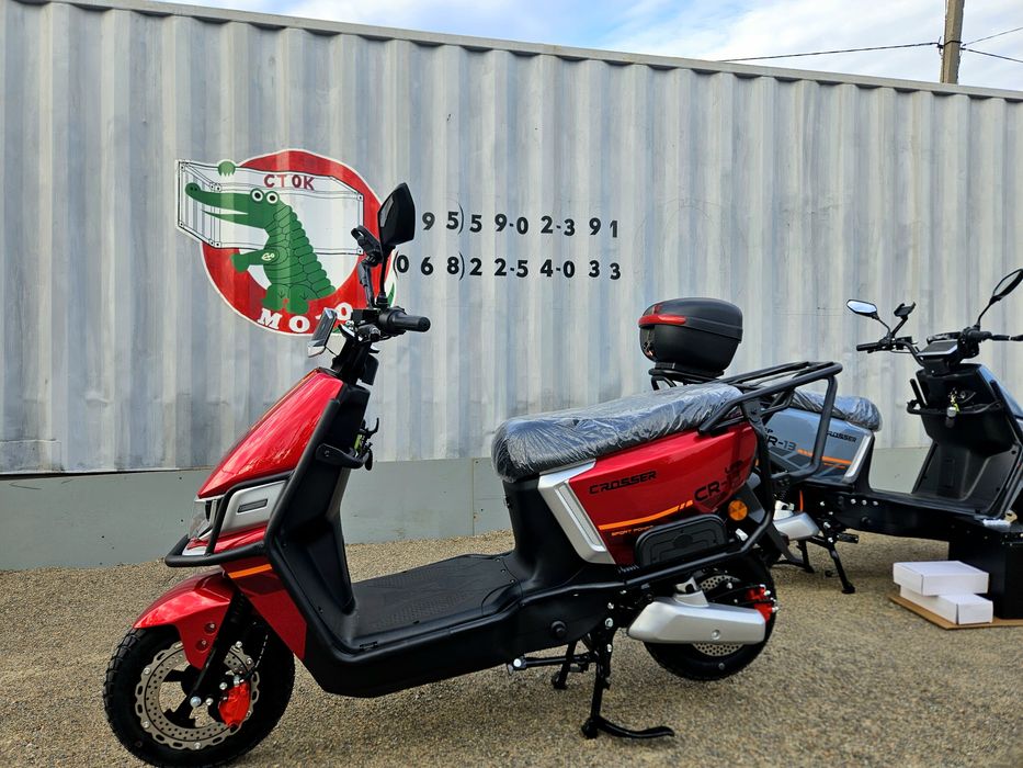 CROSSER CR13 LFP/grafen 2500ват -Электроскутер  ЛИТИЙЖЕЛЕЗОФОСФАТ Доставка!Гарантия!Сервис!Доставка по Украине!мощный электроскутер стокмото кросер 13