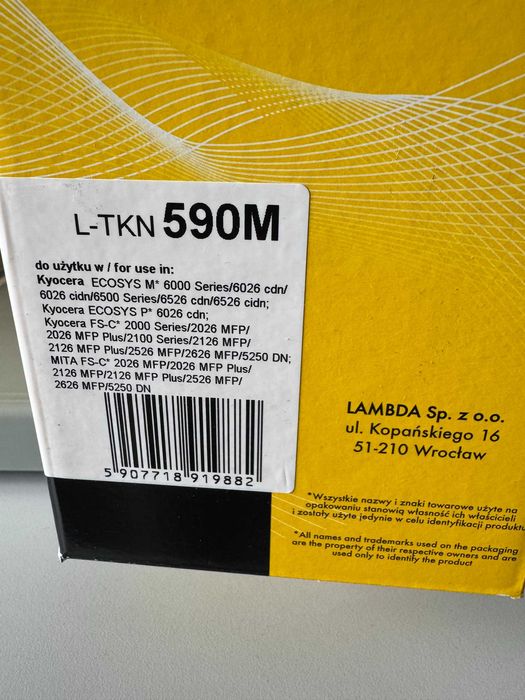 toner do drukarki laserowej KYOCERA - Lambda zamiennik
