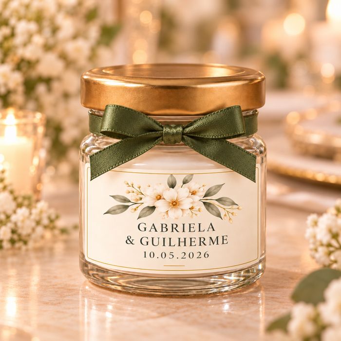 Lembranças de casamento – velas personalizadas