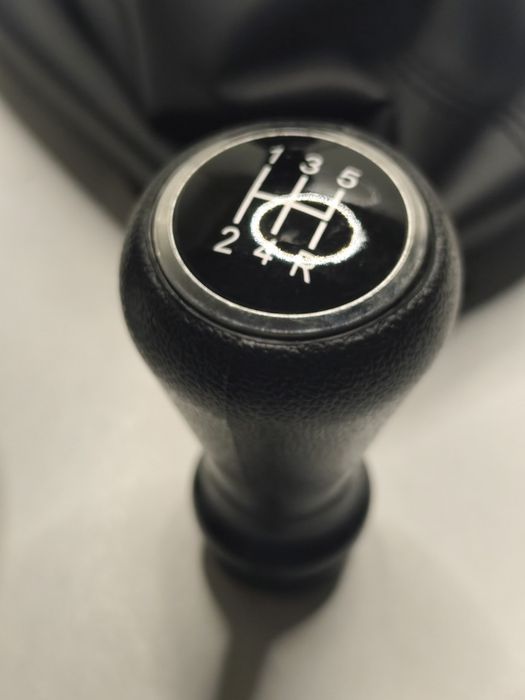 Manete Fole Mudanças Peugeot 206 206CC Alavanca Moca Caixa Velocidades Punho 5v Coifa Pega Forro Couro Base Aro Completo Novo