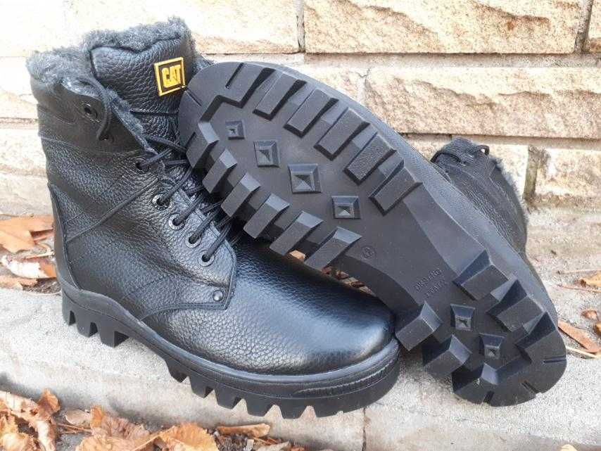 Берцы, Берци, Ботинки, Черевики, мужские зимние кожа на меху до 50р