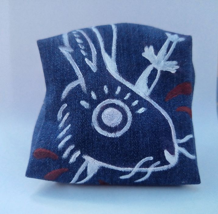 Kosmetyczka portmonetka handmade królik whimsy goth