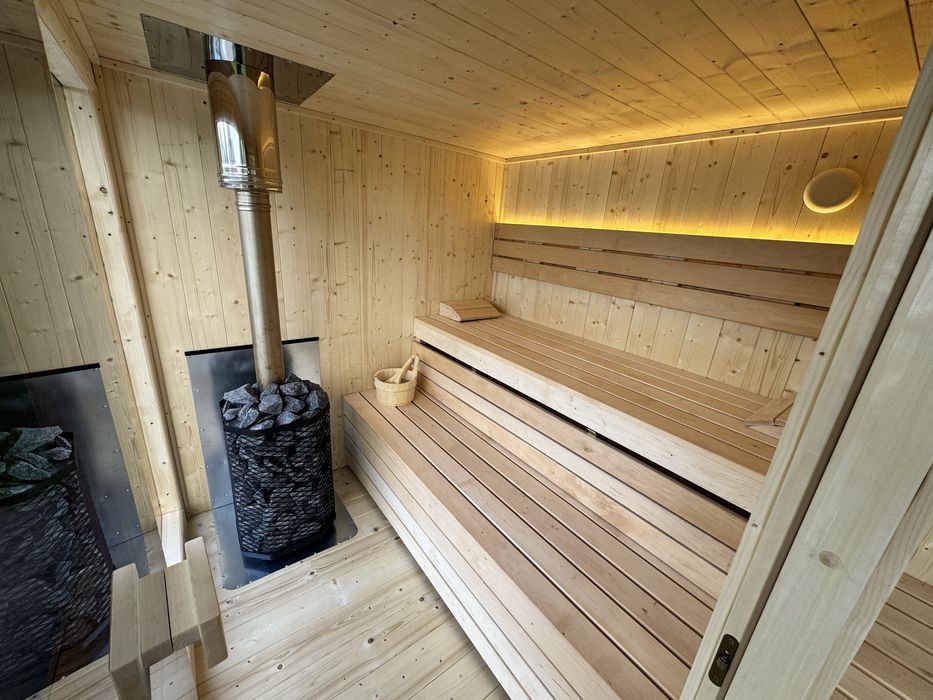 Sauna ogrodowa sauna ocieplona prysznic